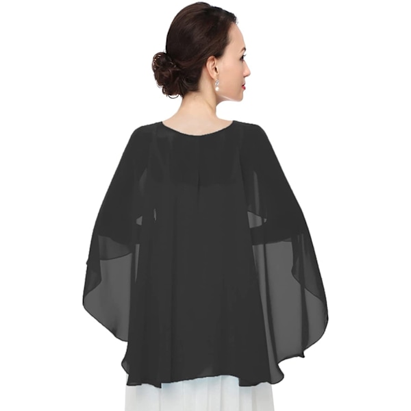 Aftonklänning sjal pullover cape tunn lång sjal som andas