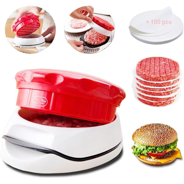 Hamburgerpress Patty Maker - Non-Stick fylld form