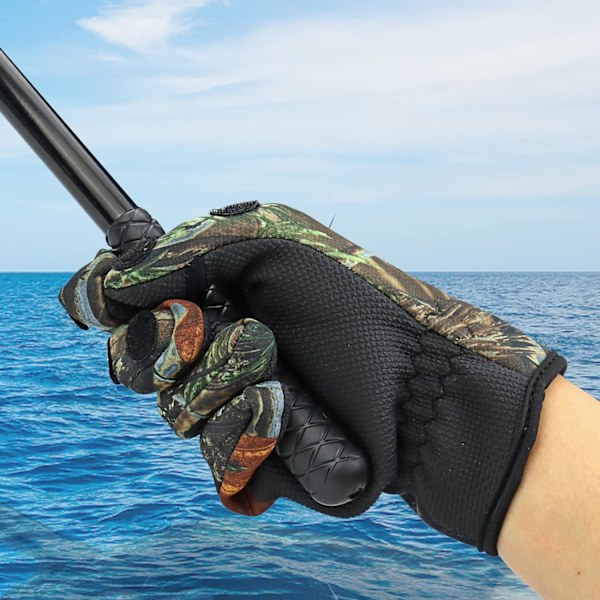 Fiskehandsker med fingerløst cover (1 par)