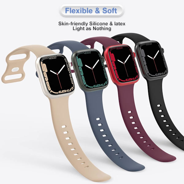 4-pakks band for Apple Watch Band Series Ultra SE 8 7 6 5 4