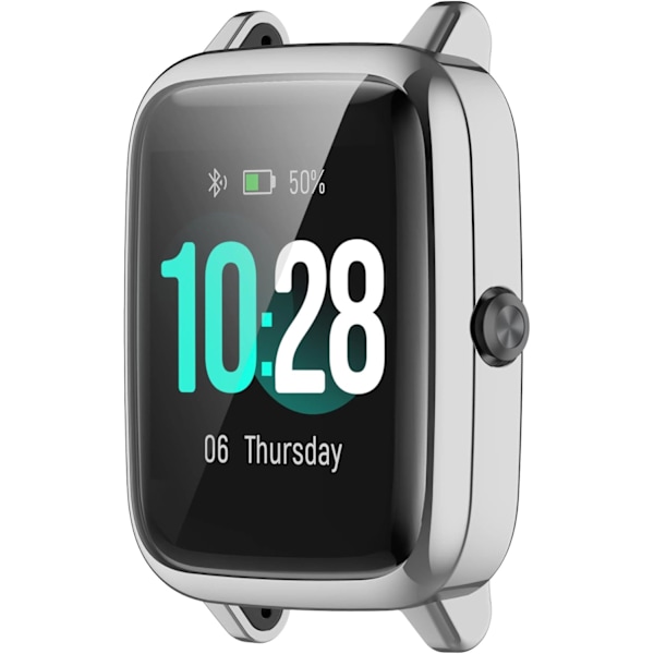 5-pack Skyddsfodral Kompatibelt med Fitpolo/Yamay/Lintelek/Willful/Letscom/Veryfitpro/Lifebee/HAFURY ID205L IP68 1.3\" Pekskärm Smartwatch TPU C