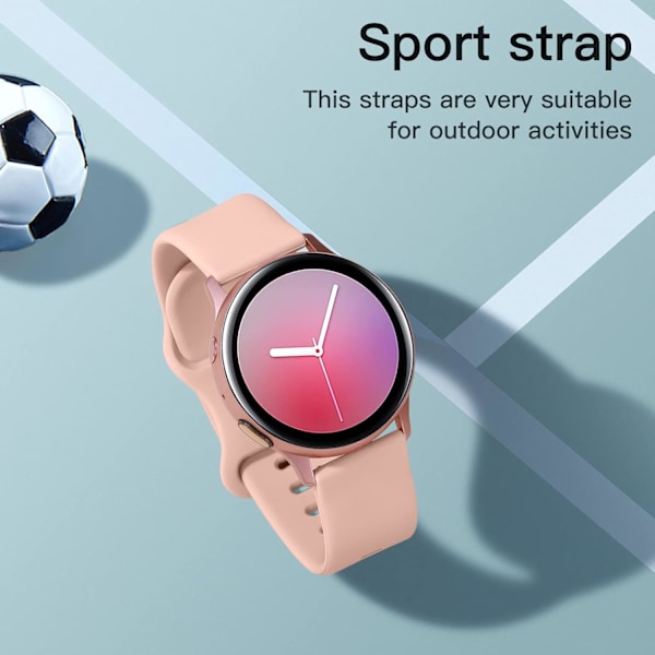 20mm armband för Samsung Galaxy Watch - Sandrosa sportband för Galaxy Watch-serien