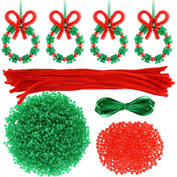 30 st Julpärlornamentkit - DIY-träddekorationer