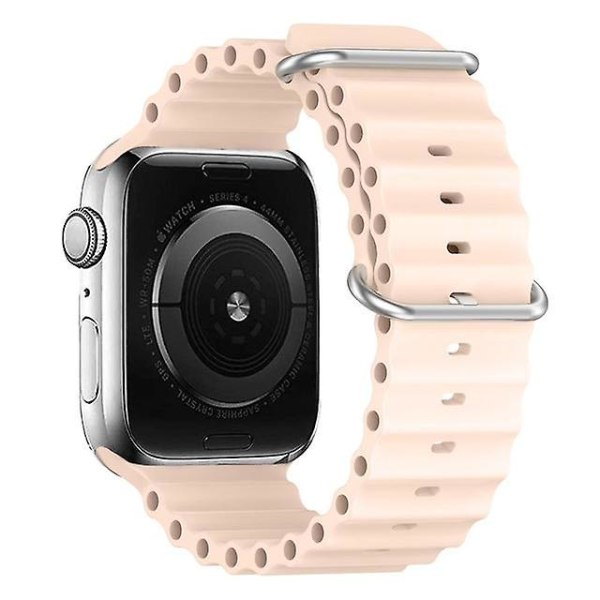 Rem til Apple Watch Ultra Band 49mm 44mm 40mm 45mm 41mm 42mm 45 Mm Urrem Silikone Armbånd Iwatch Series 7 8 4 5 6 3 Se Pink 42mm 44mm 45mm 49mm