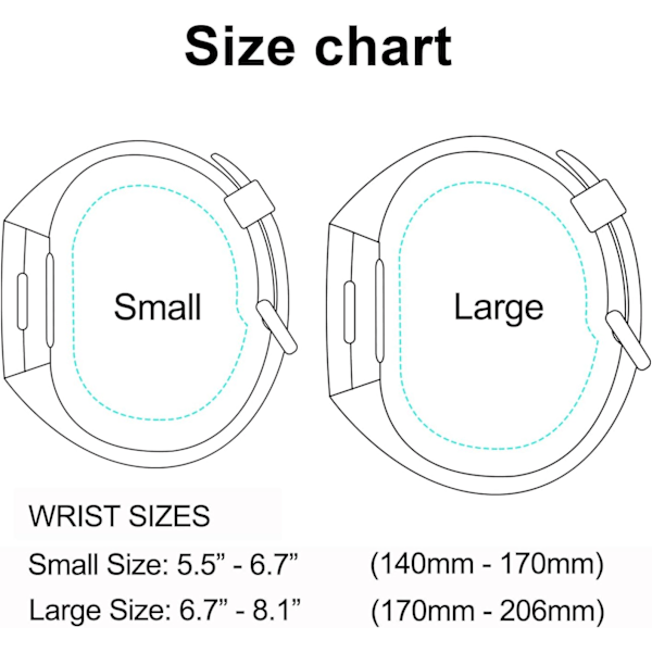 Til Fitbit Charge 2 Rem - Farverig Metal Mesh Magnetlås Udskiftning (Stor)