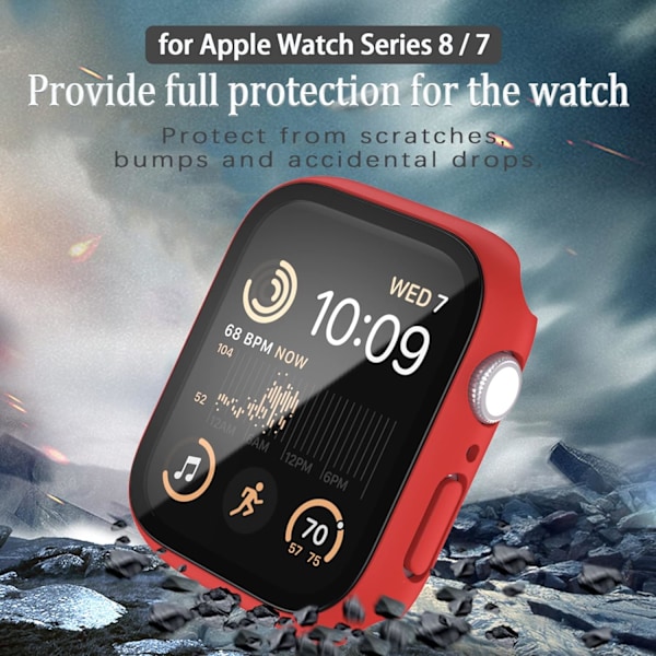 [2 Pack] Fodral Kompatibel med Apple Watch Series 8 / Series 7 41mm