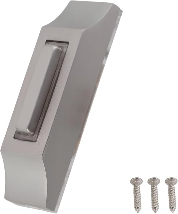 LED-belyst kablet ringeklokkeknapp, veggmontert, rustbestandig sinklegering, solid