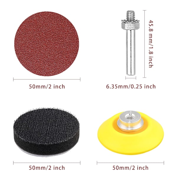 140 st Sandpapper Set 60-3000 Grit Sandpapper Diskar Kit