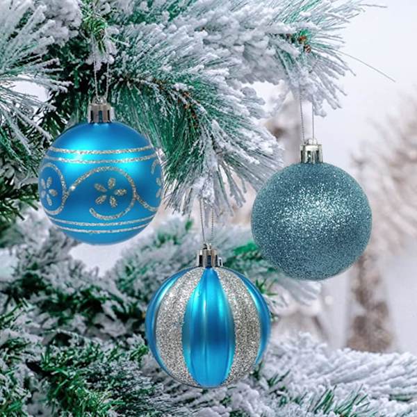16st 2,36u201d/60mm Julgranskulor Ornament Set Oskadlig Plast