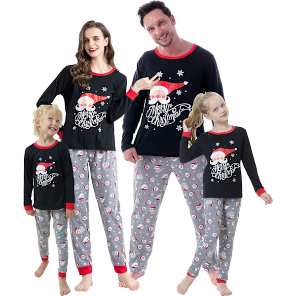 Christmas Family Matching Pajama Red Holiday Pjs Sets Cotton Sleepwear