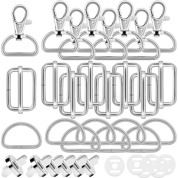 Swivel Carabiner Keychain Triglide - Glidande spänne med magnetknappar