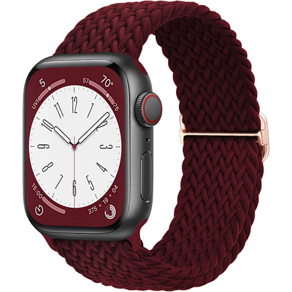 Flettet Solo Loop kompatibel med Apple Watch Band 38 mm