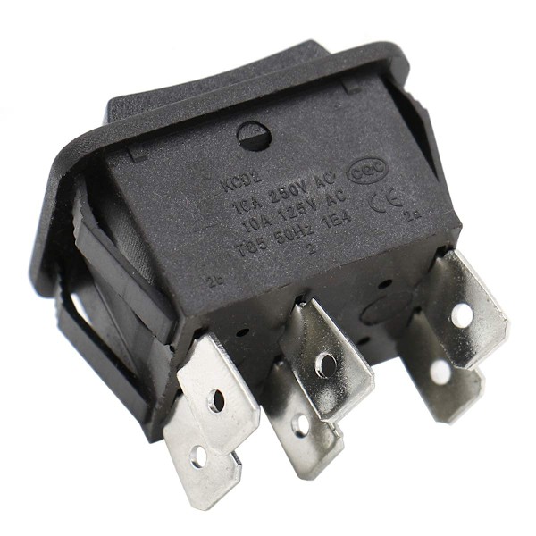 Momentan vippbrytare - 16A DPDT PÅ-AV-PÅ vippbrytare, 2-pack