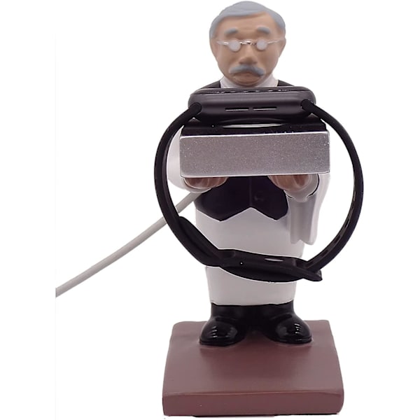 Liangnv Watch Holder Kreativ Butler Opladestander Dock Til Apple Iwatch Series Skrivebord Resin Dcor Opladestation Base