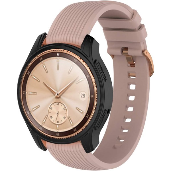 Kompatibel med Galaxy Watch 42mm Silikon Beskyttelsesdeksel, Mykt Silikon Beskyttelsesskall Deksel for Galaxy Watch 42mm Smartklokke (Silikon