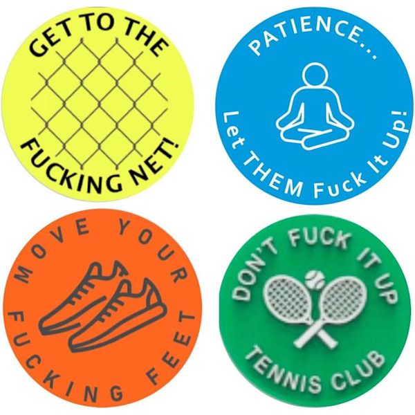 Tennis Damper - Spicy Reminders Tennis Vibration Dampener med unikt design