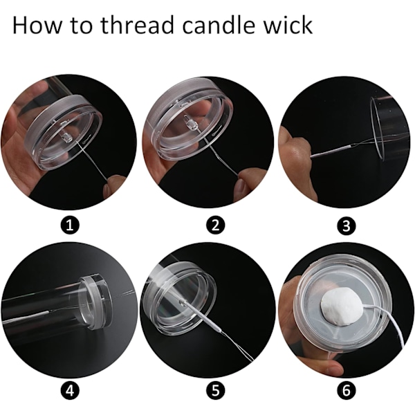4 stk. Former Sett - Plast Lysestøping Kit - DIY Lys