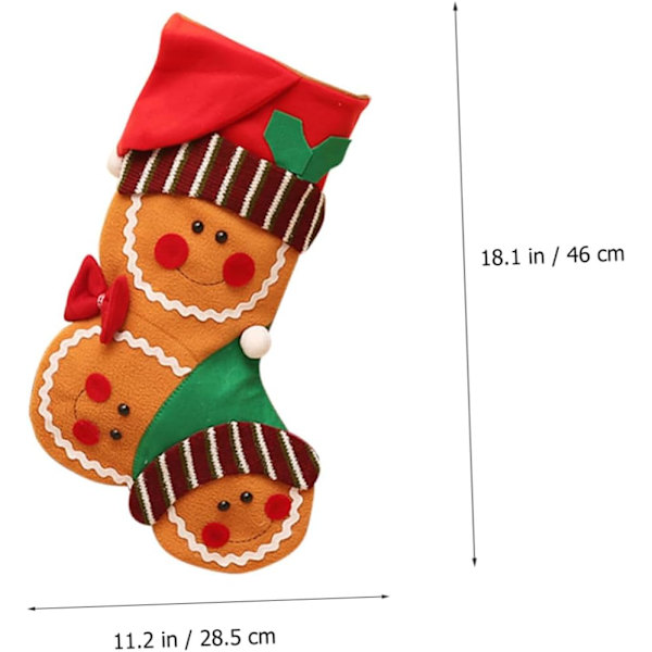 Alipis 3 STK Julstrumpor Julsäckar Barn Julstrumpor Barn Julkulor Julgran Present Strumpor Ornament Jul