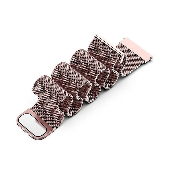 Udskiftningsrem i rustfrit stål, magnetisk Milan-modearmbånd til Samsung Galaxy Watch 3 rose pink 22mm