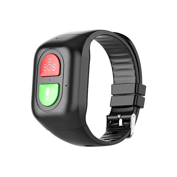 4G SOS Smart Armbånd for Eldre med GPS Info Push Pulsmåling med Innebygd Sporingsklokke