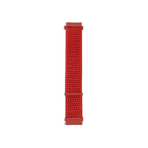 För Garmin Vivoactive 3 Nylon Loop Watch Band WQL China Red