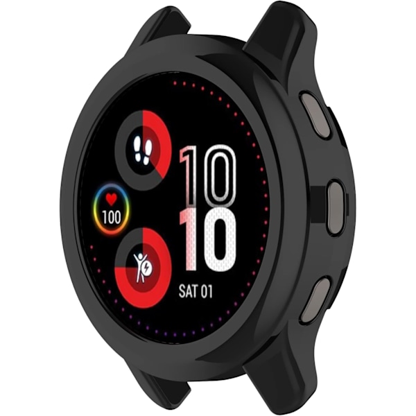 Urkasse Kompatibel med Garmin Venu 2 Plus 43mm Urkasse Uden Skærmbeskytter Kompatibel med Garmin Venu 2 Plus Tilbehør 3*Sort Sort