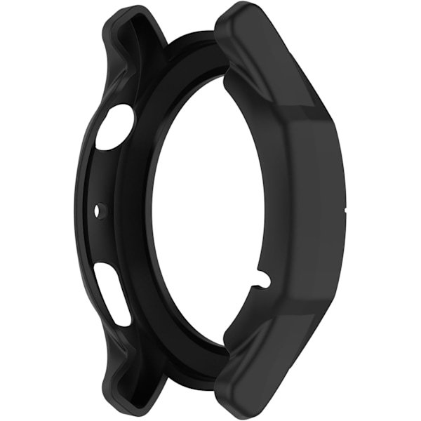 Etui Kompatibelt med Amazfit Cheetah/Cheetah Pro Smartwatch Etui Blødt TPU Beskyttelsesetui (Sort, Sort) Sort, Sort