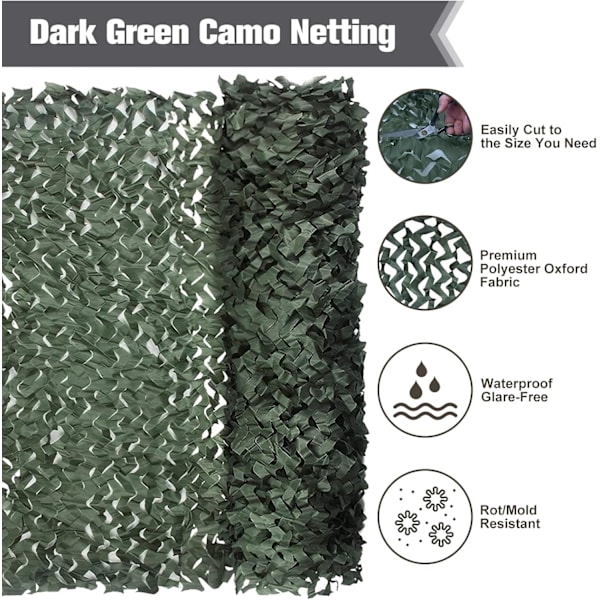 Camo-nät. Kamouflagenät. Bulk-rulle. Maskering. Täckning. Bländare för