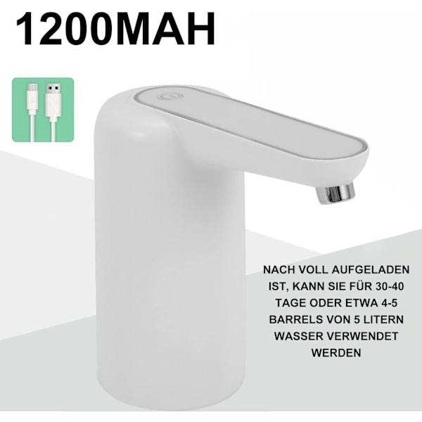 Vattenflaska dispenser, universell USB-laddning, dricka