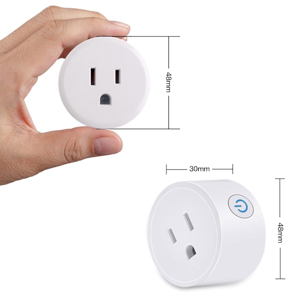 Smart Mini Plug Wifi-stik kompatibel med Alexa