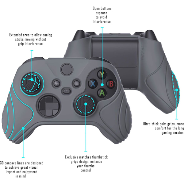 Playvital Samurai Edition Grå Antiskli-kontrollergrep
