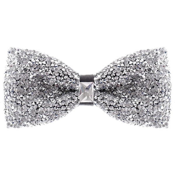 Rhinestone Bow Ties for Men - Pre Tied Sequin Bowties with Adjustable