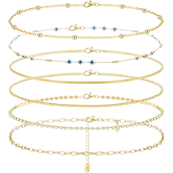 18K guldpläterade midjekedjor Body Chain för kvinnor Bikini