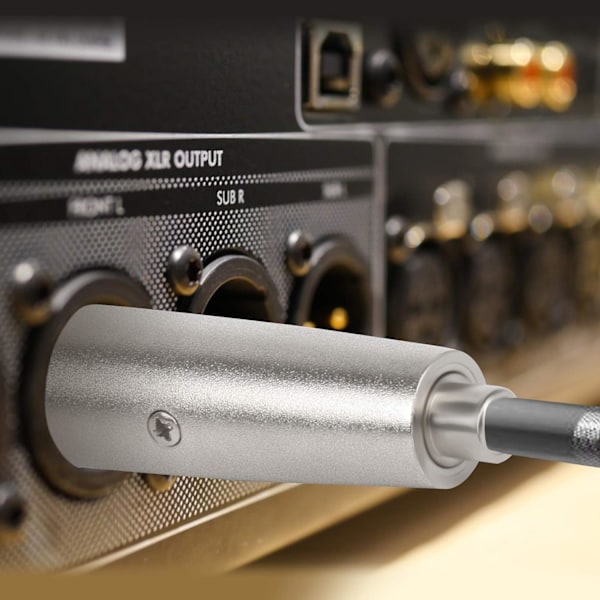 4 stk. XLR han til RCA hun adapter - Audio koblingsadapter