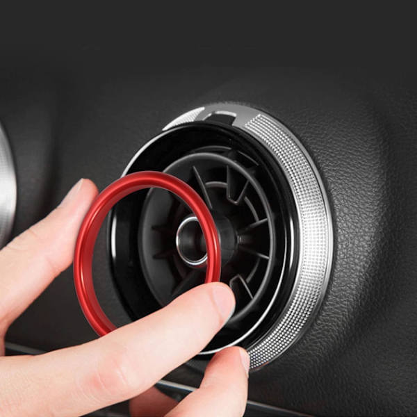 Aluminium AC-ventilationsudløbsringdæksel til Audi A3/S3/RS3
