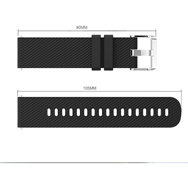 Vivoactive 3 klocka, 20 mm mjukt silikonersättningsband för