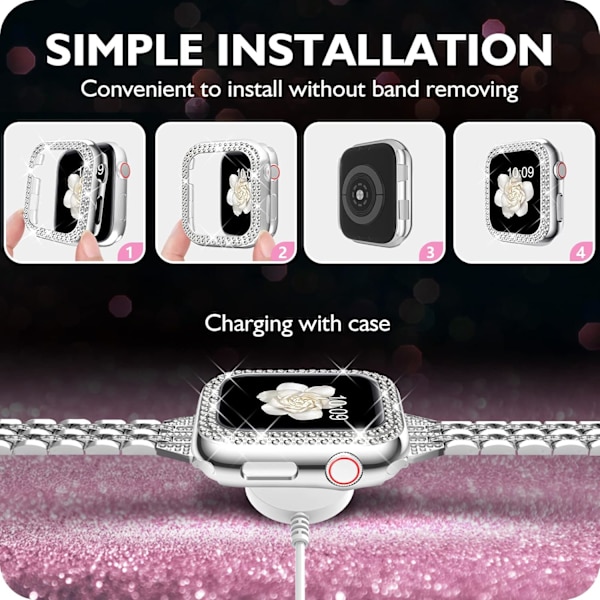 5-pak kompatibel til Apple Watch 38 mm etui Bumper Cover Series 8 7 6