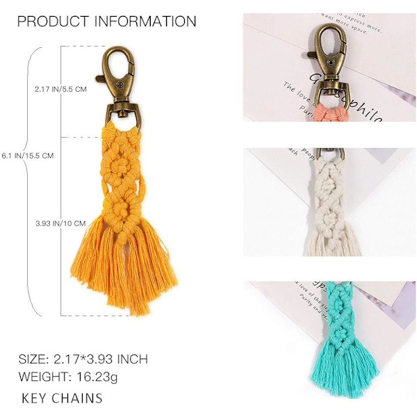 4-pak mininøgleringe Bag Charms