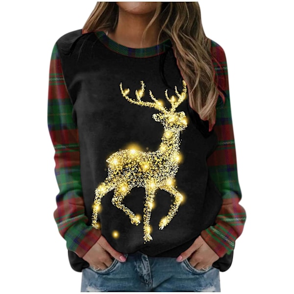 Julsweatshirts för kvinnor, snygga jultröjor för utekvällar