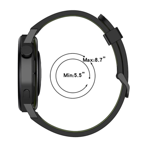 Garmin Forerunner 158 20 mm pystykuvioinen kaksivärinen watch GIH Black-Blue