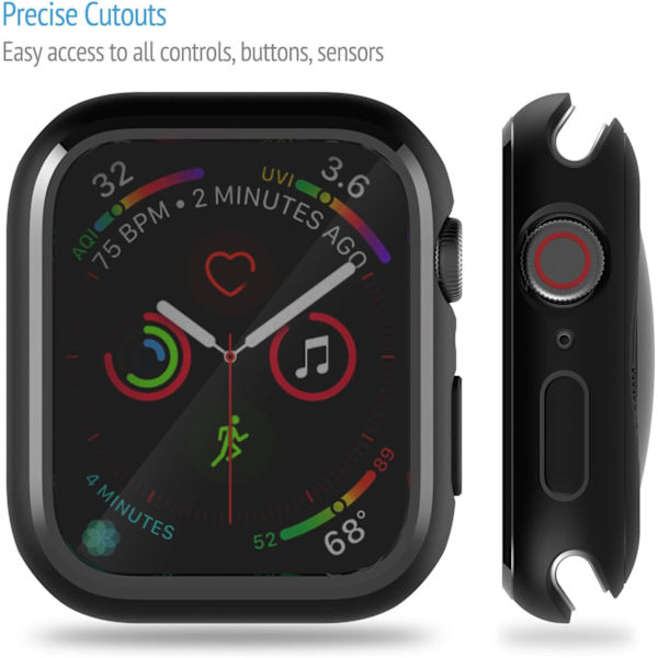 Kompatibel med Apple Watch Case 44mm Series SE/6/5/4, Mjuk och flexibel