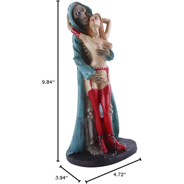 Harpiks kraniefigur kranie samleobjekt skelet dekoration model til hjemmet dekoration - A