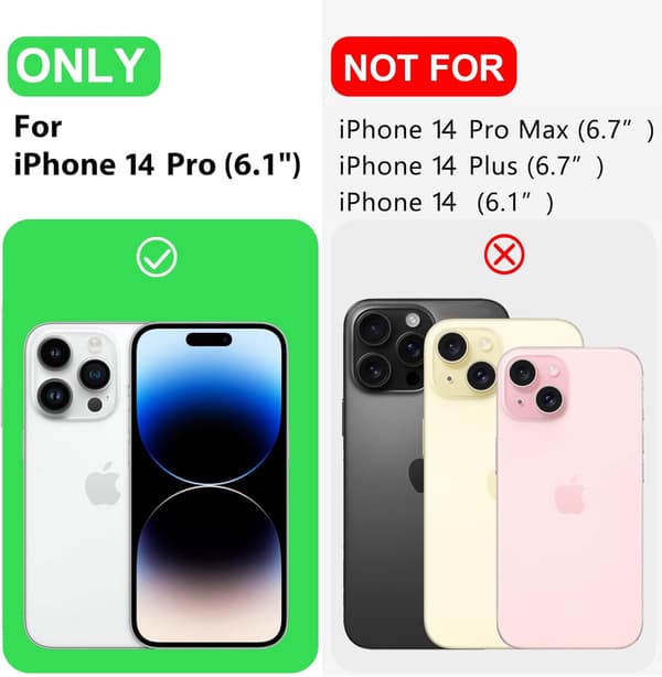 iPhone 14 Pro-deksel i førsteklasses silikon med mikrofiberfôr, støtsikkert - Gul