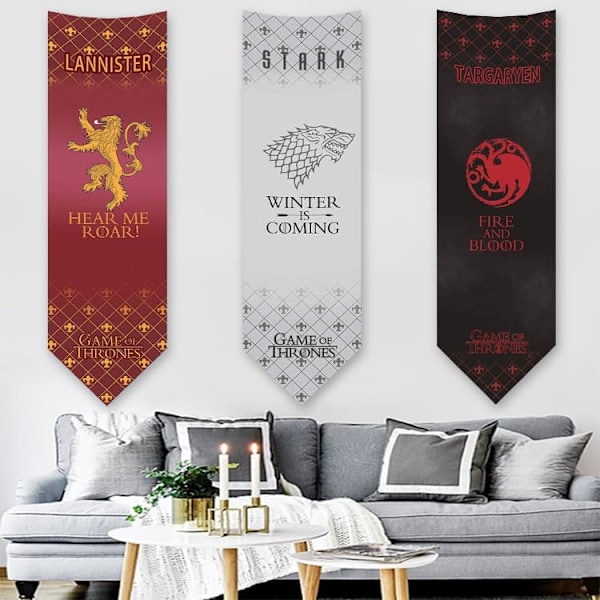 Game GoT Thrones-banner - Game GoT Thrones Stark-husbanner 149X45CM Stark Stark