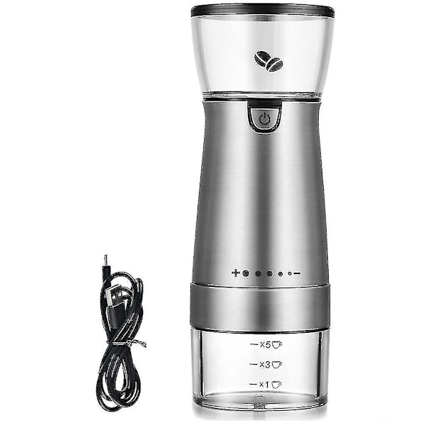 Elektrisk kaffekvern håndholdt USB-lading kaffekvern krydderkvern