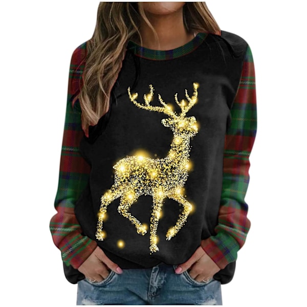 Julsweatshirts för kvinnor, snygga jultröjor för utekvällar