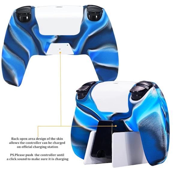 Greppstruktur Silikonfodral Skin Case för Ps5 Dualsense