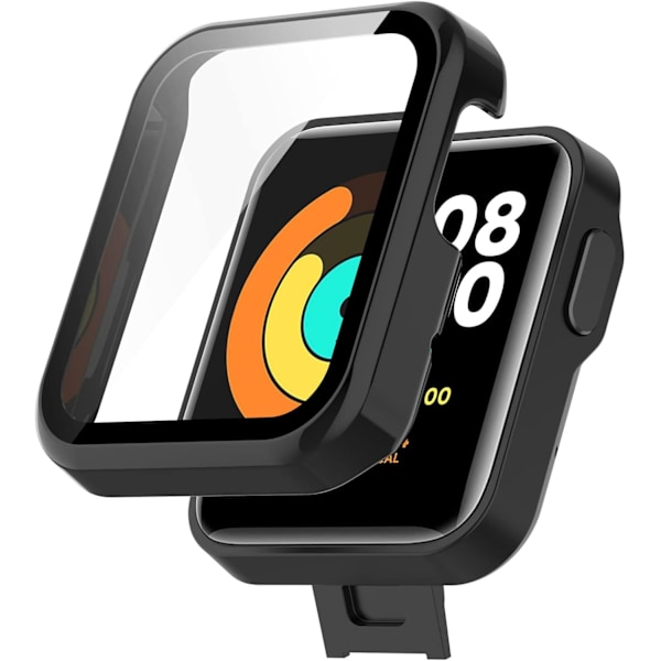 PC Täyssuojaava Suojakotelo Karkaistu Lasinen Näytönsuoja Mi Watch Lite/Redmi Watch -kelloille