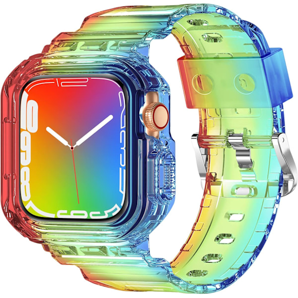 Kompatibel med krystalklare Apple Watch-rem, 45 mm 44 mm