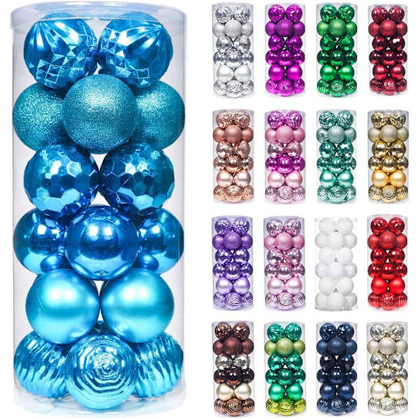 60mm/2,36\" Julgranskulor Shatterproof Julgranskulor Set